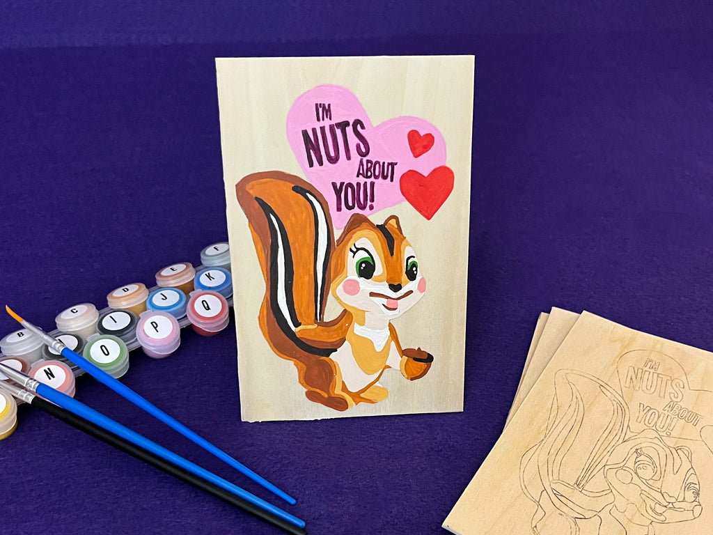 Nuts About You Vintage Kitsch Valentine