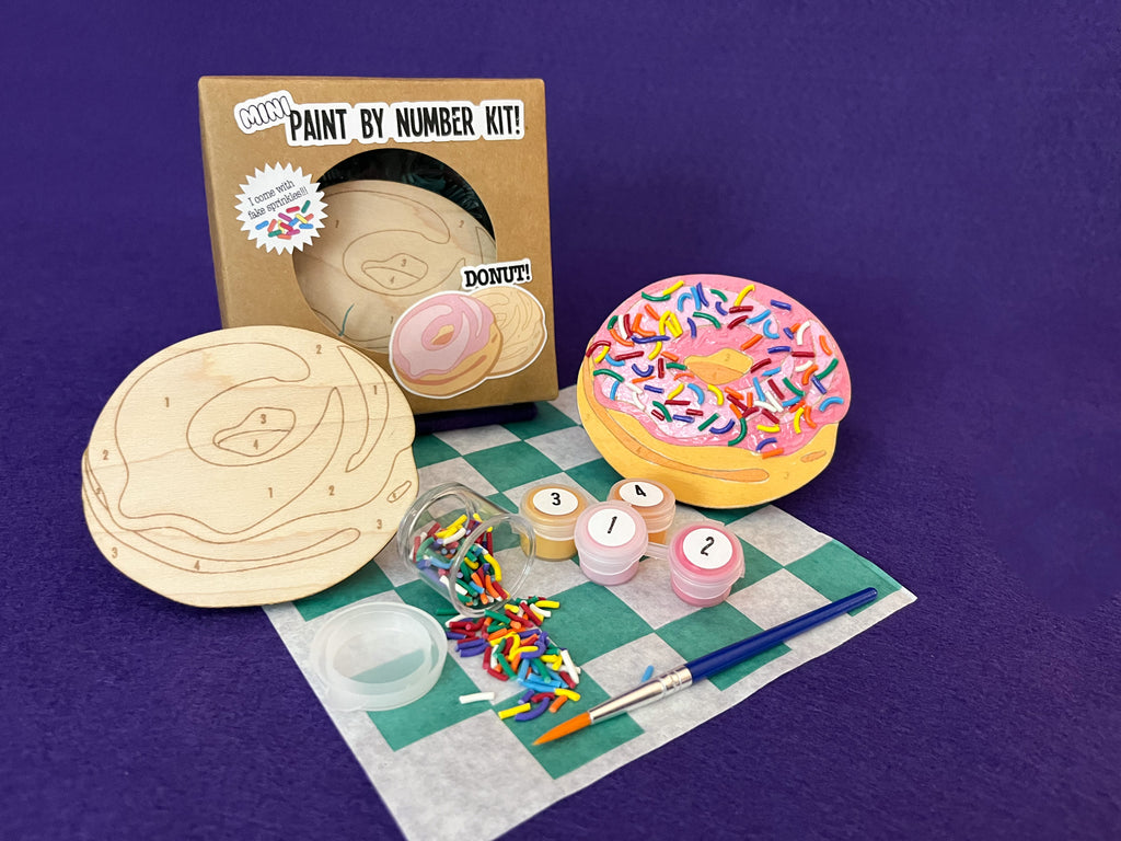 Mini Donut Paint by Number Kit Sprinkles